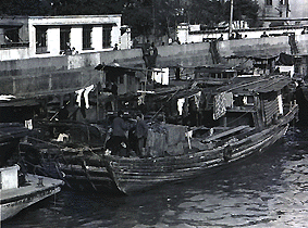 Boat People. Yellow River in China