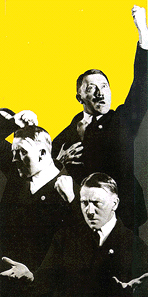 図I　ヒトラーの演説する姿（1925年）オペラ歌手の身振りを想起させる