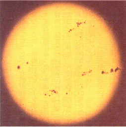 第1図　白色光で見た太陽（ヘール天文台）