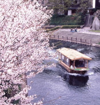 春から秋にかけて運航される十石舟