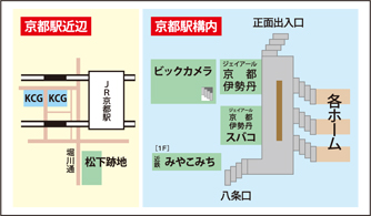 KCG京都駅前校への玄関口　変貌遂げる京都駅　相次ぐ商業施設整備