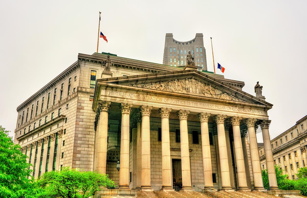 マンハッタンのニューヨーク州最高裁判所ビル